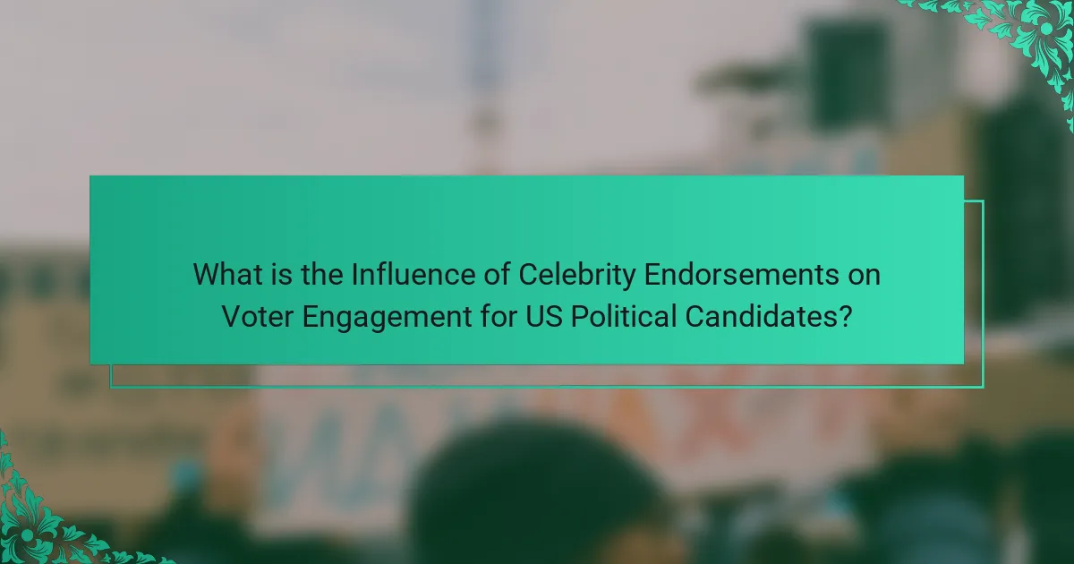 What is the Influence of Celebrity Endorsements on Voter Engagement for US Political Candidates?